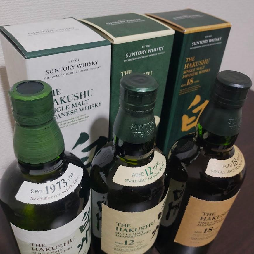 サントリー白州18年・12年・100周年・ シングルモルトウイスキー ３本セット