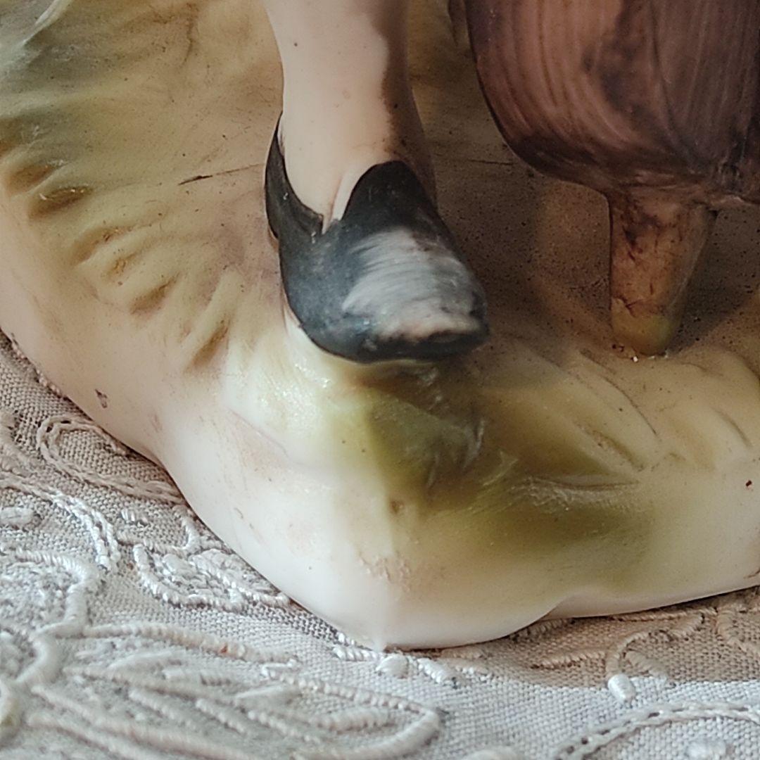 陶器　ビスクドール　バイオリン　チェロ　アンティーク　ヴィンテージ　フィギリン