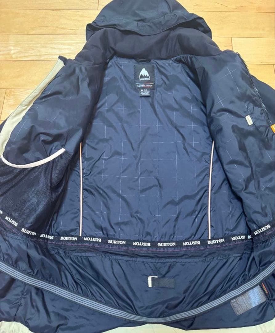 BURTON スノーボードジャケット M 黒/ベージュ