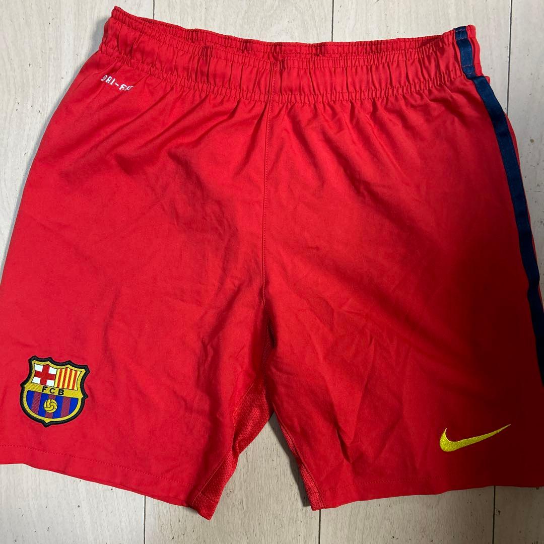 FCバルセロナユニホーム上下セット　メッシ10 赤黄色authentic子供用