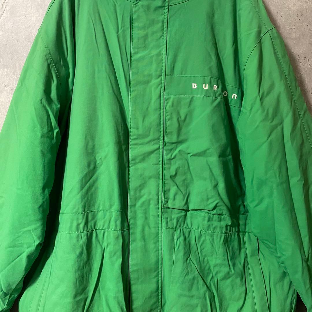 Burtonバートンスキーウェアスノーボードジャケットパーカーフード付緑グリーン