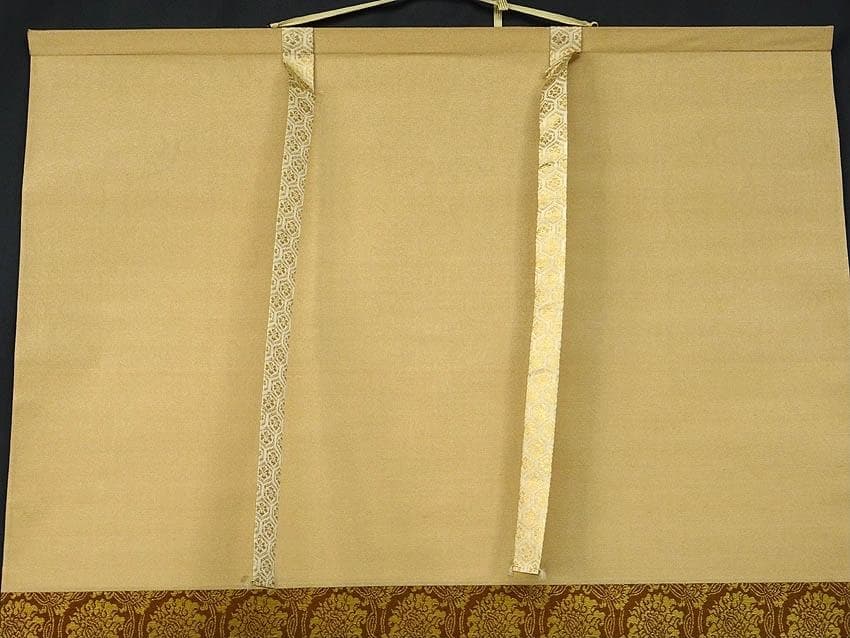 【真作】掛軸 岡田典正『高砂図』絹本 肉筆 無地箱付 掛け軸 a040218