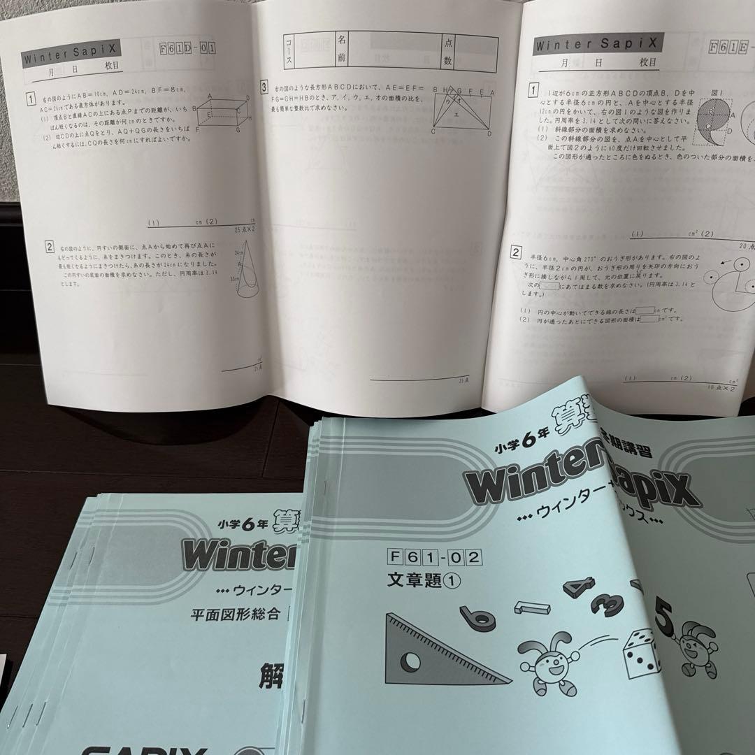 ⭐︎書込み少⭐︎ サピックス6年生　算数フルセット