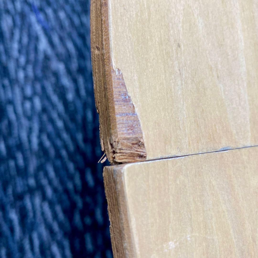 【廃盤・希少】スノーピーク ローテーブル ラウンド（シナベニア天板） ※破損あり