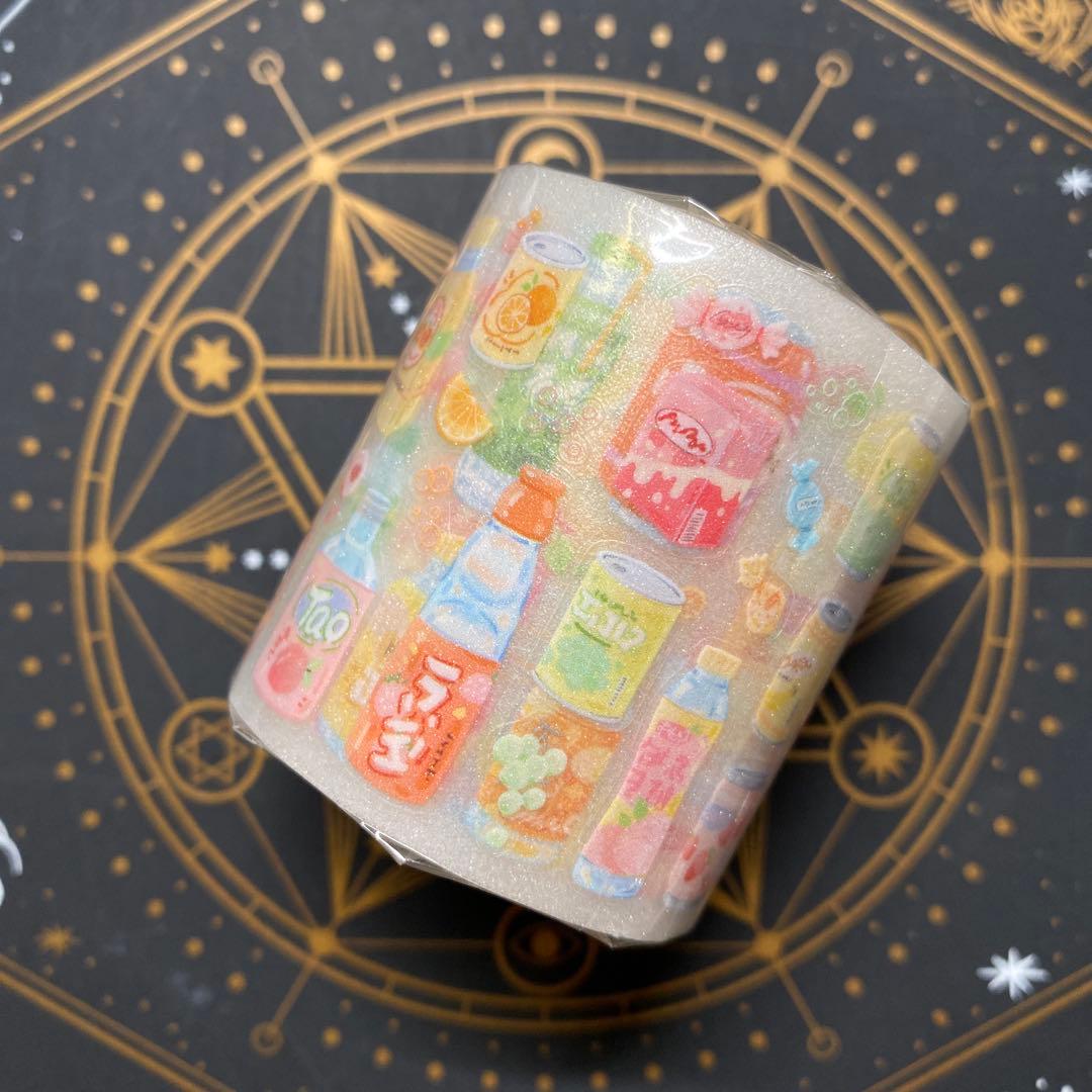 【9444】海外　5.25m ラメ加工カッティングマステ　ソフトドリンク　装飾系