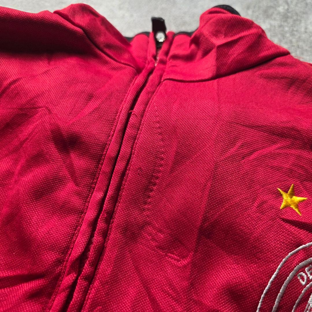 adidasアディダスドイツ代表アンセムトラックジャケットサッカードローコード赤