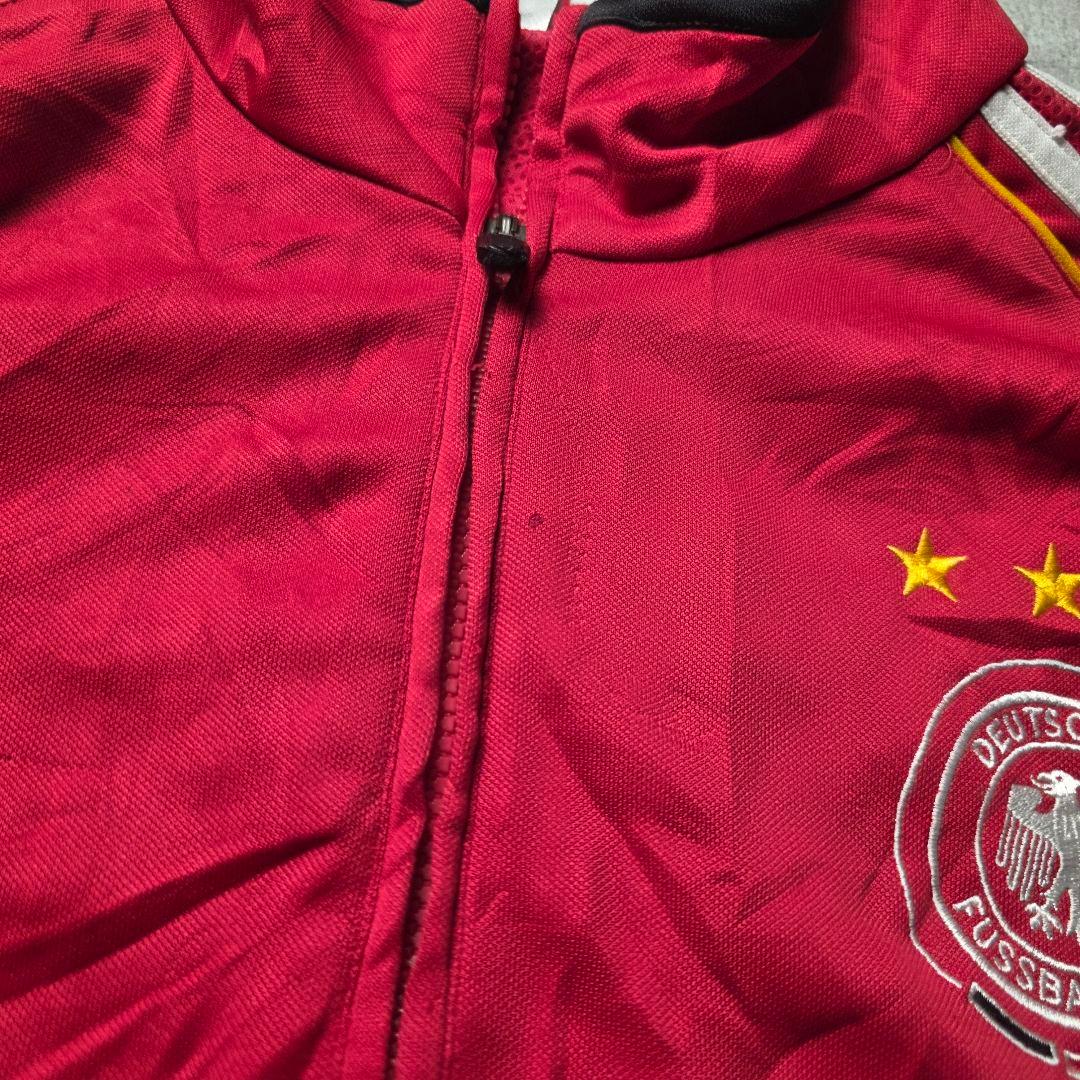 adidasアディダスドイツ代表アンセムトラックジャケットサッカードローコード赤