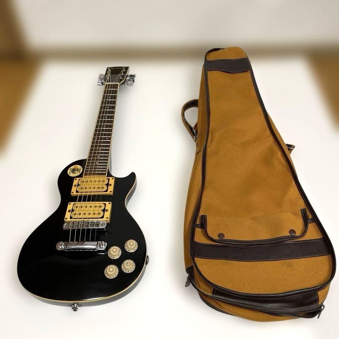SAMICK ミニギター LPレスポールタイプ黒 ショートスケール サミック