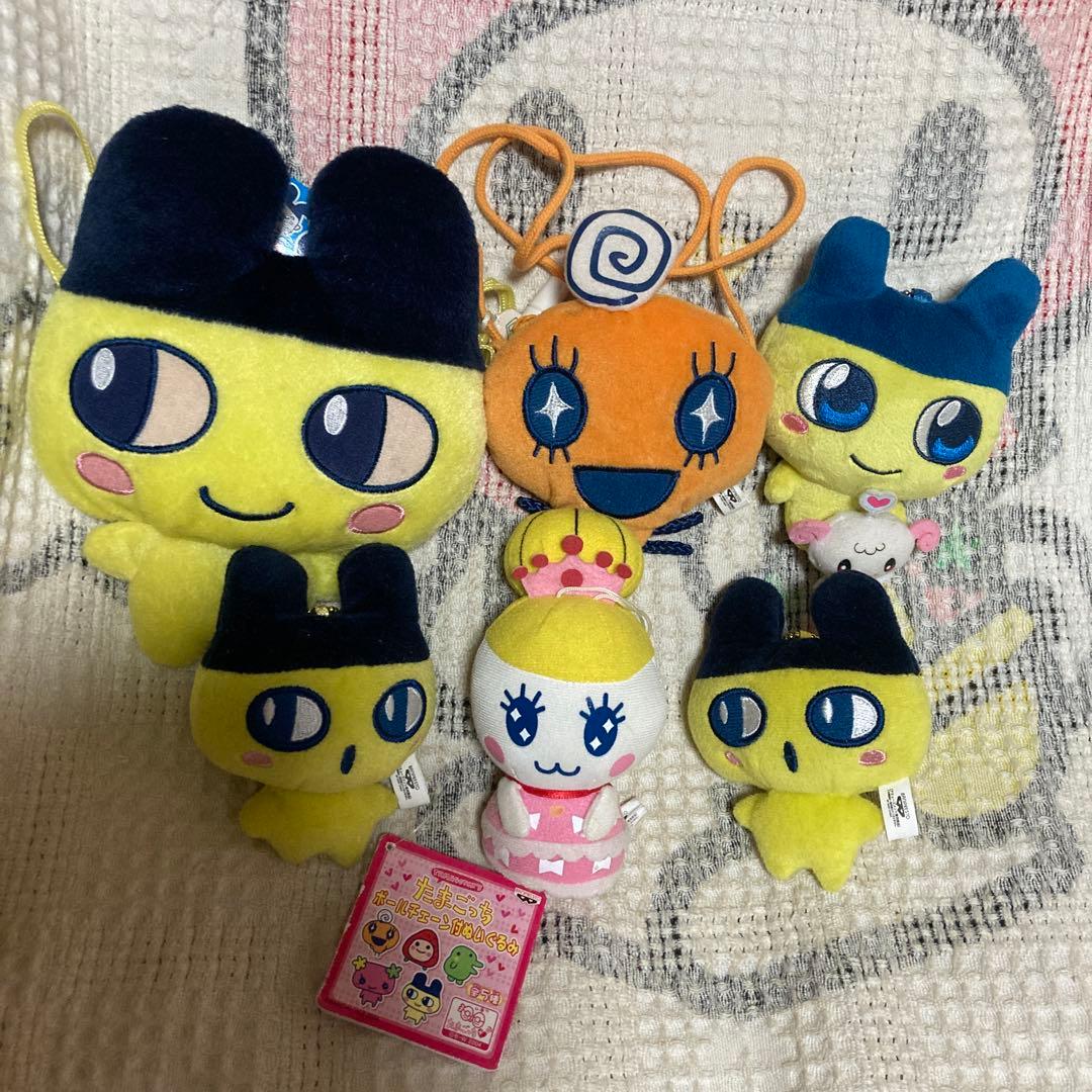 たまごっち　マスコット＆ポーチ　6コセット　中古品　アミューズメント　中古品