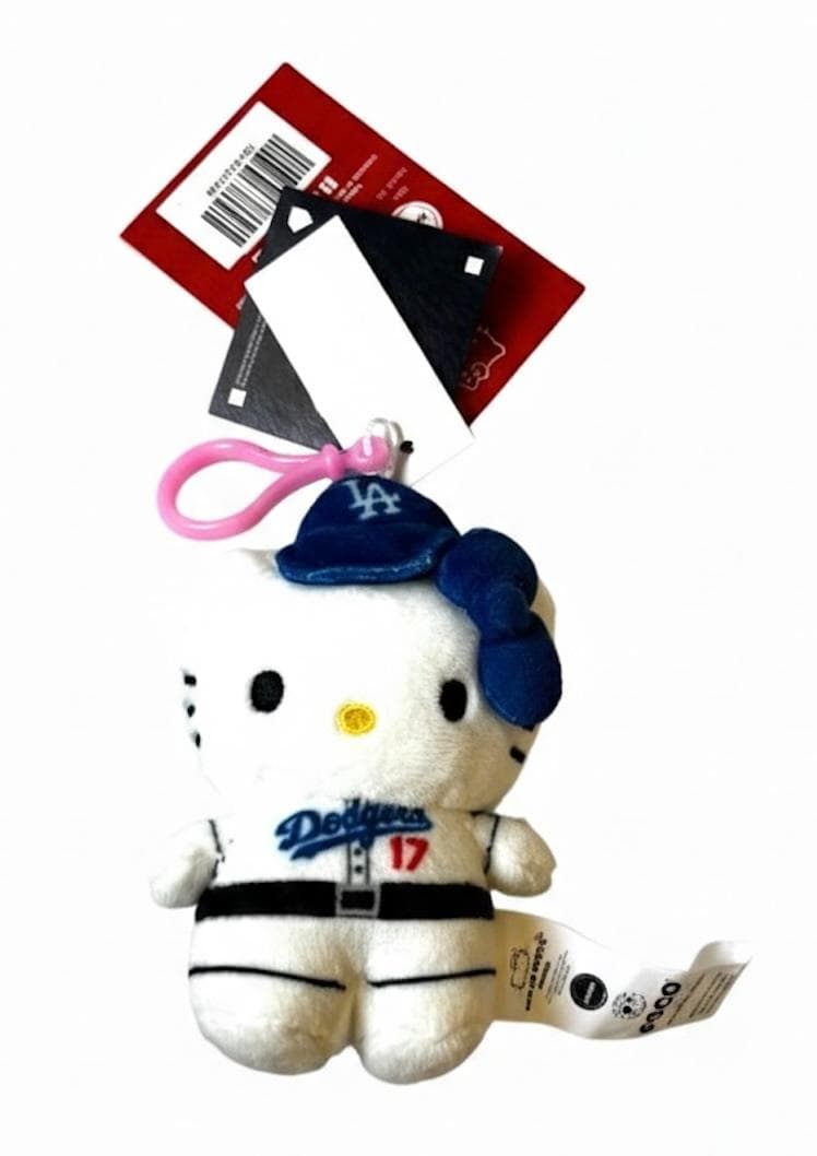 ハローキティー × ドジャース 大谷翔平 背番号 17 フック付き 高さ12cm