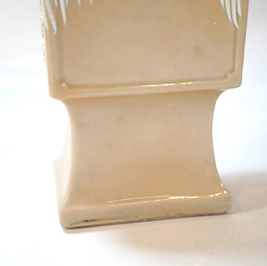 NA3347 九谷焼 名品 明治九谷伝説名工 相川雪花作 鳳凰文花瓶