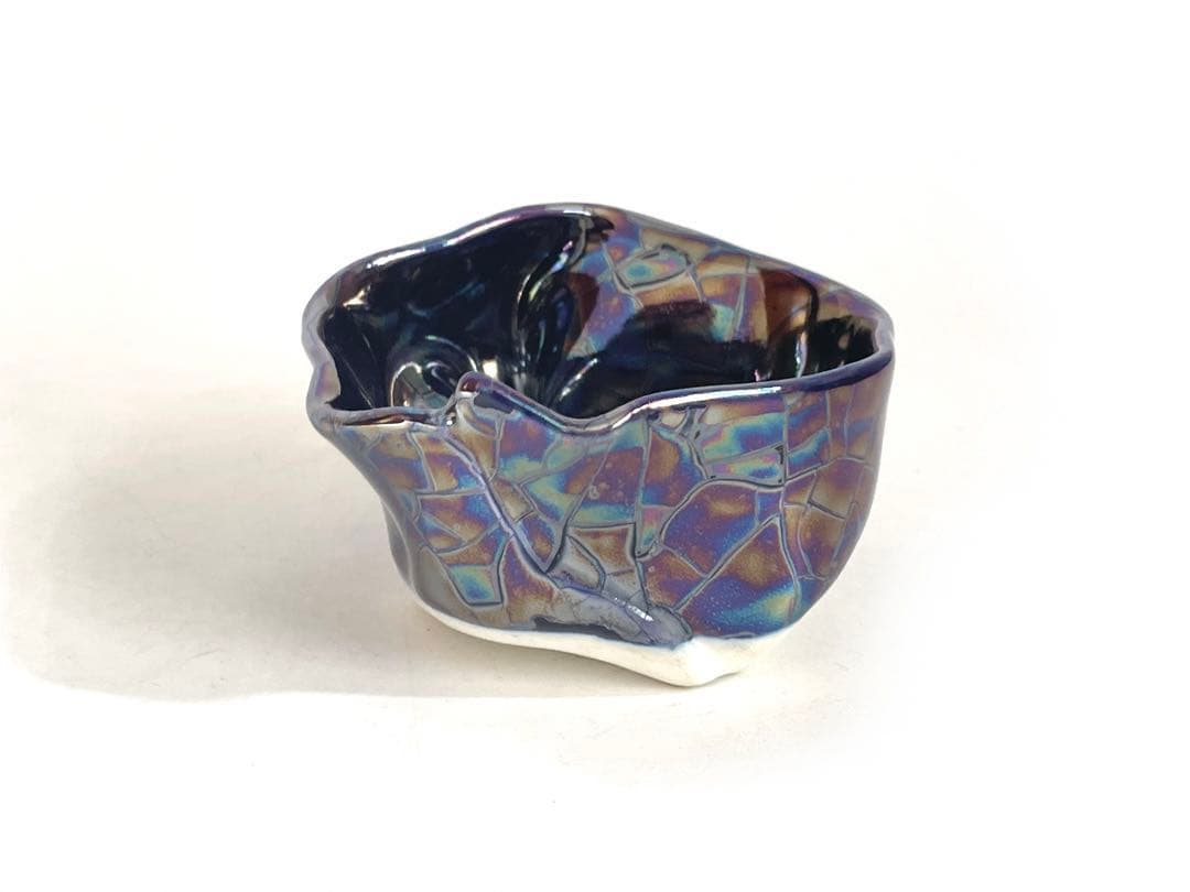 陶芸家　美術家　伊藤公象　酒器　酒杯　器　pearl blue 箱なし