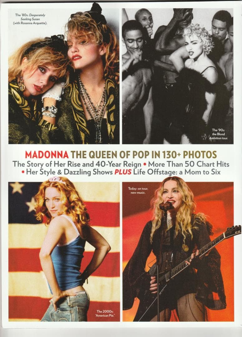 マドンナ　音楽活動40周年記念特別号　PEOPLE　雑誌