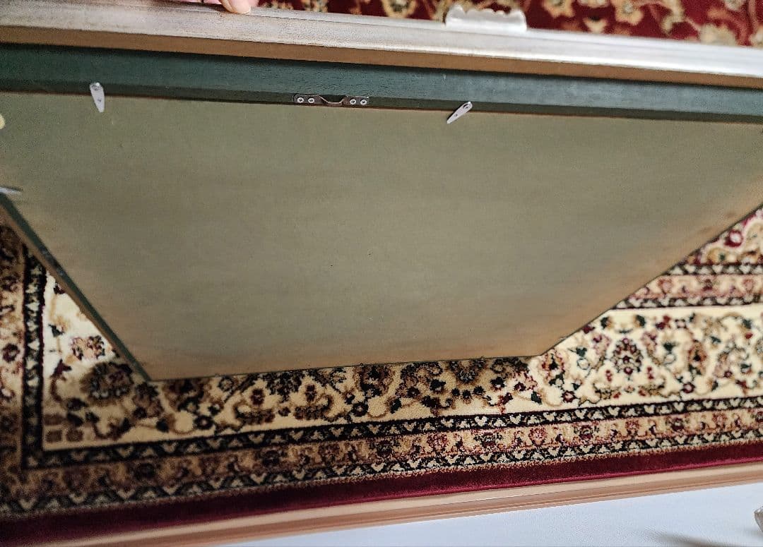 油絵■富士山風景画　額縁付き