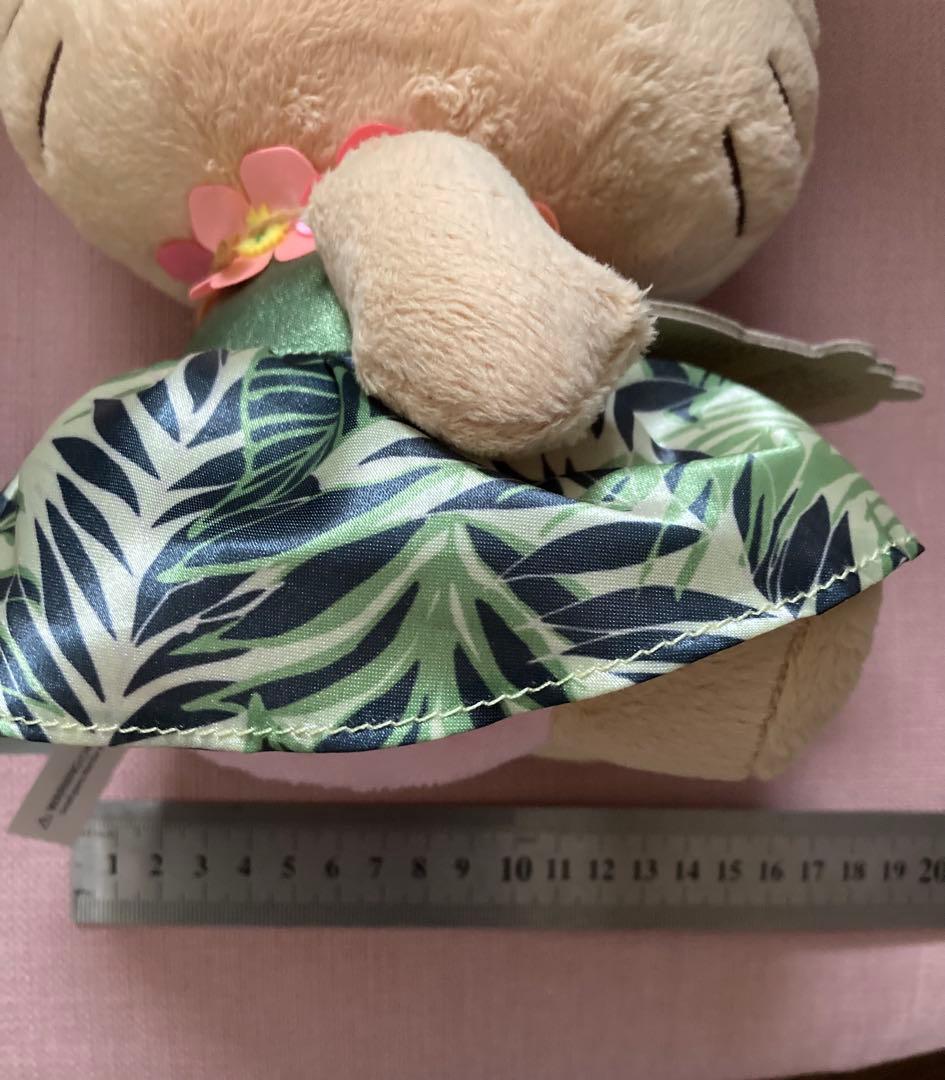 ハローキティ 日焼けハワイアン ぬいぐるみ ハイビスカス モンステラ 未使用