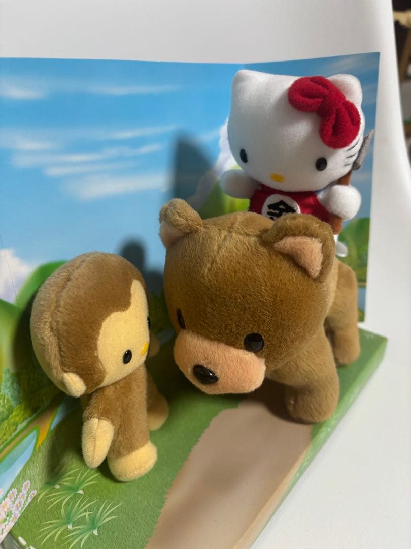 【希少】ハローキティ　ぬいぐるみBOX おとぎばなし　金太郎　レトロ　サンリオ
