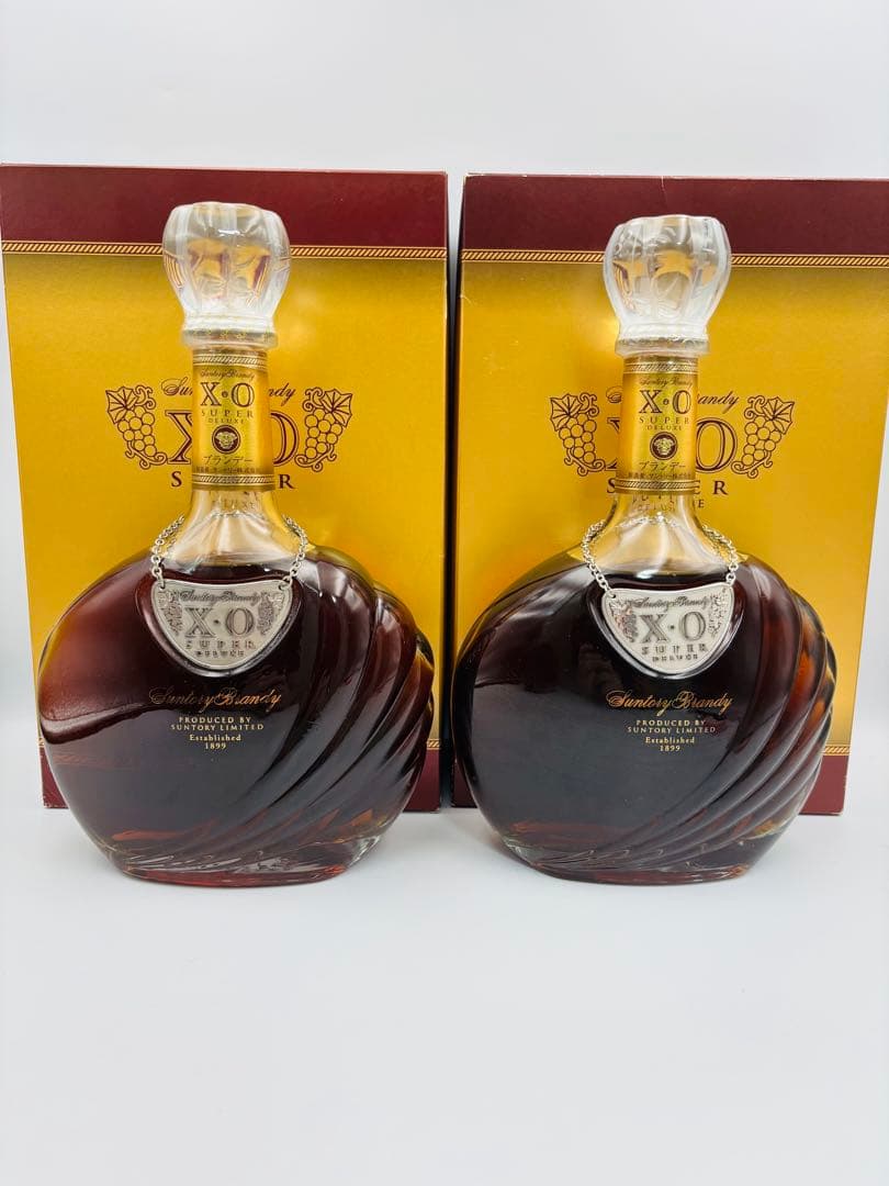 未開栓 SUNTORY サントリーXOデラックス3本セット700ml 40% ②