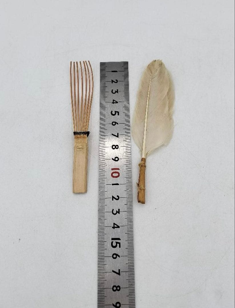 c875 茶掃箱一式 茶匙 茶漏斗 他 紙箱 茶道具 古物