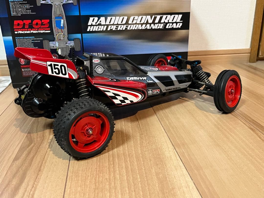 タミヤ DT-03 ブラックエディション レーシングファイター 中古