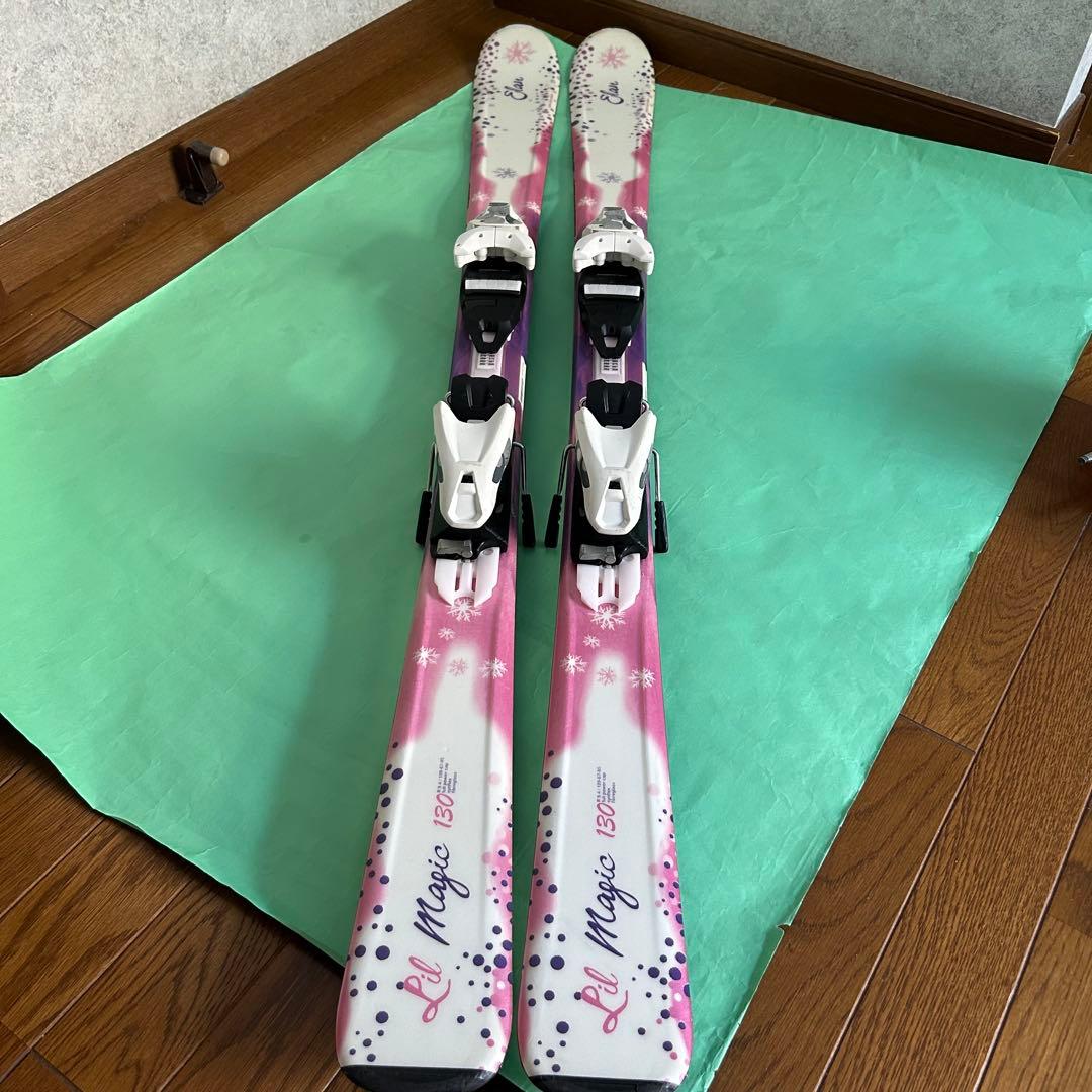 【Elan エラン】スキー ３点セット 130cm キッズ ジュニア 女の子
