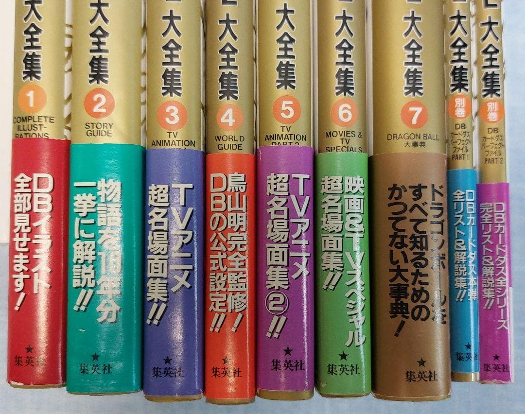 ドラゴンボール 大全集 & ポスター 全巻初版7冊、別冊2冊セット