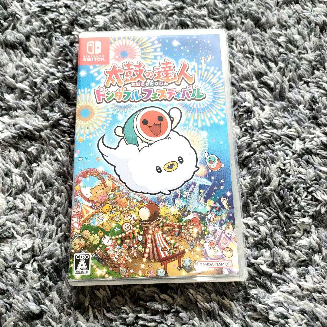 Switch ソフト 太鼓の達人 ドンダフルフェスティバル 太鼓とバチ セット