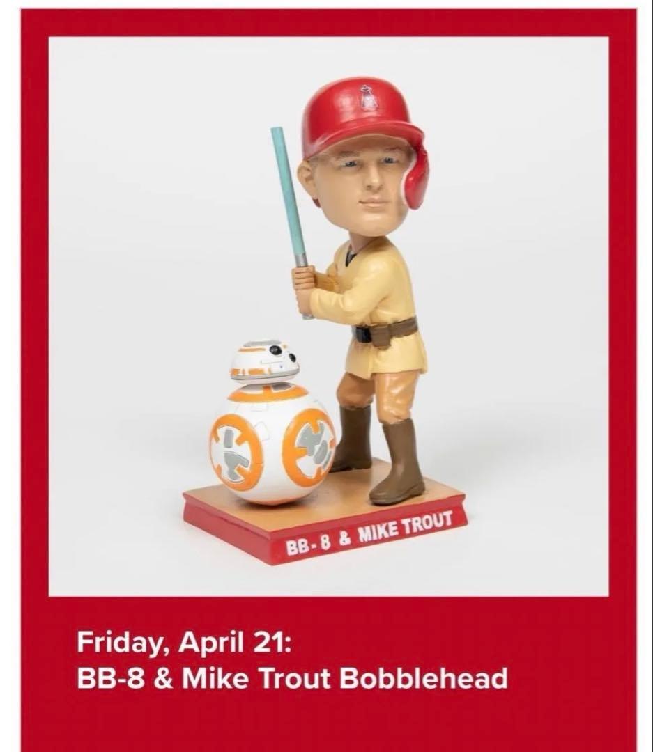 スターウォーズセット　大谷翔平　マイクトラウト　BB-8 エンゼルス 非売品