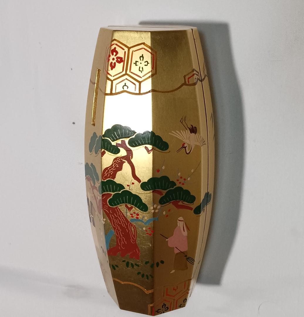 茶道具　京派塗師蒔絵師　北村葵春作　本金箔ぶりぶり香合　美品！！