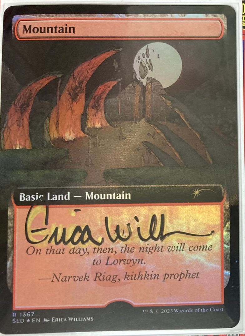 MTG　foil英語　山　アーティストプルーフ　ERICA WILLIAMS