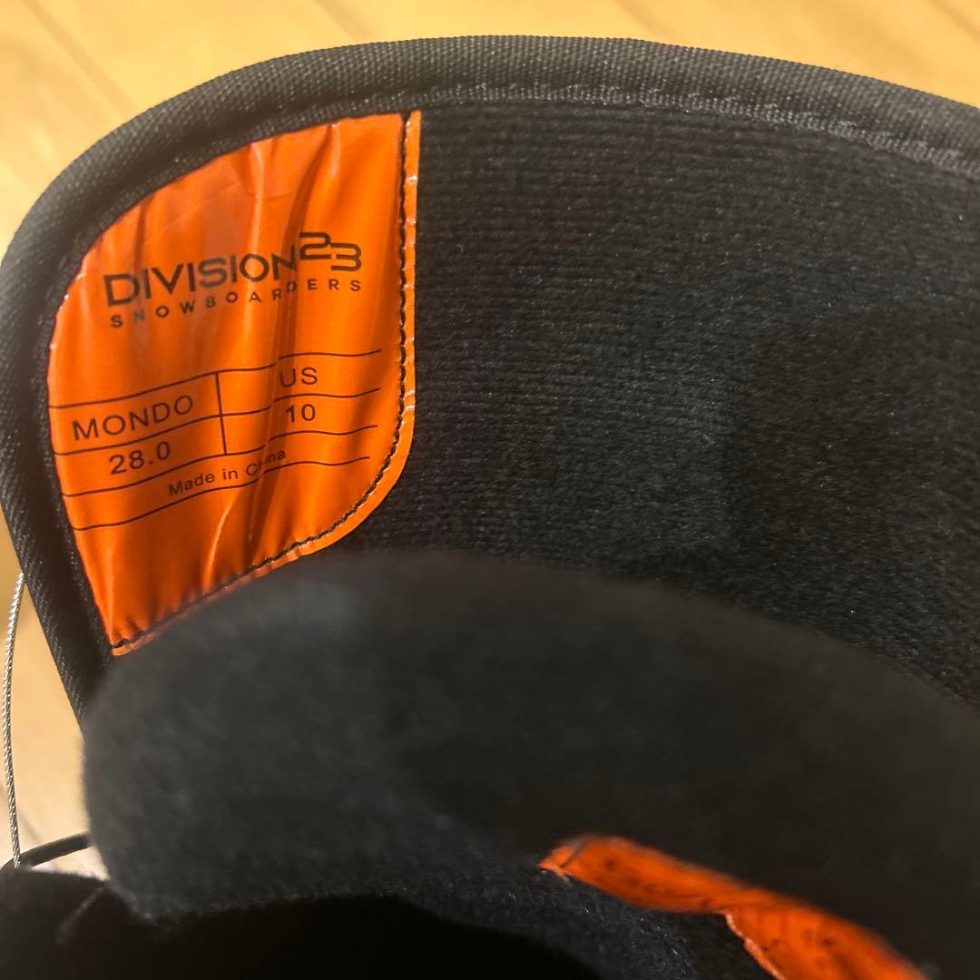 使用半日　DIVISION 23 スノーボードブーツ 28.0 Mondo