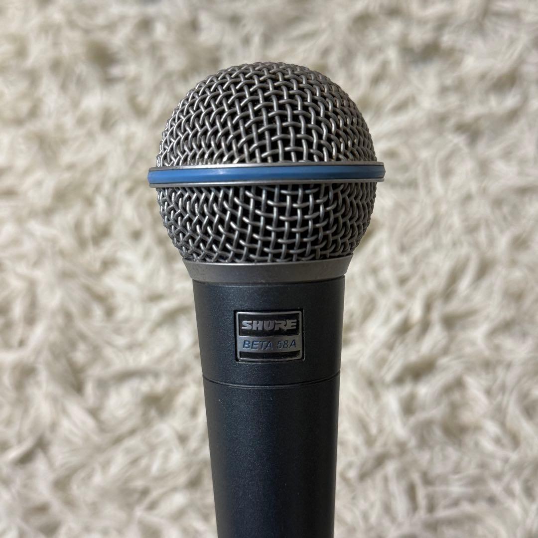 SHURE BETA58A ダイナミックマイク　マイクポーチ、ケーブル　付属