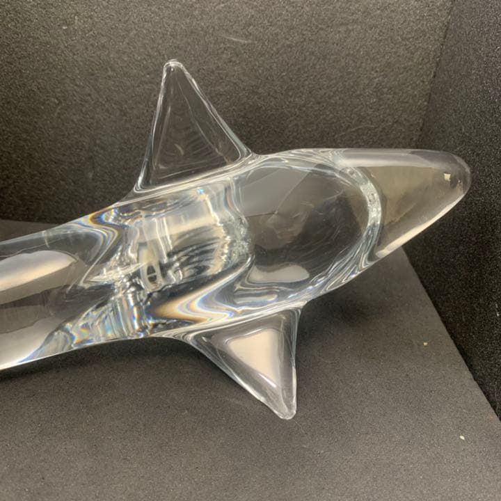 DAUM France ドーム クリスタルガラス　ドルフィン　イルカ 置物