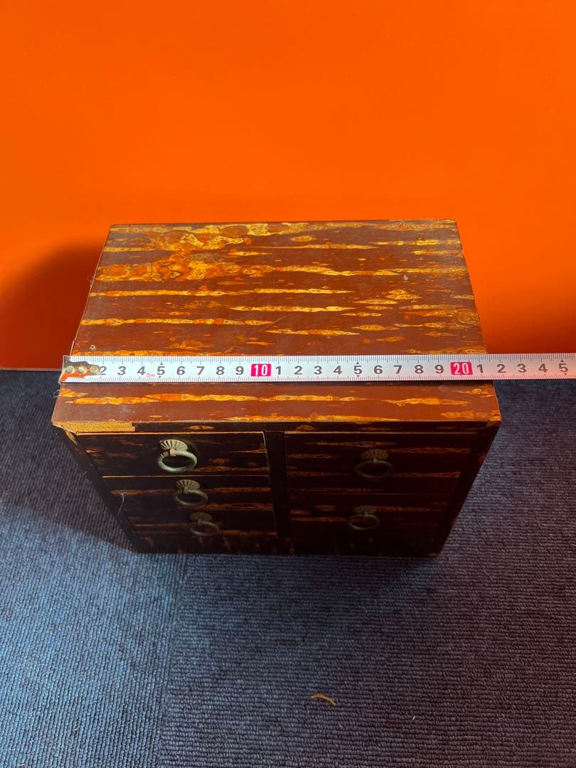 1234 希少！櫻細工 桜細工 ミニチェスト 棚 引き出し　角館