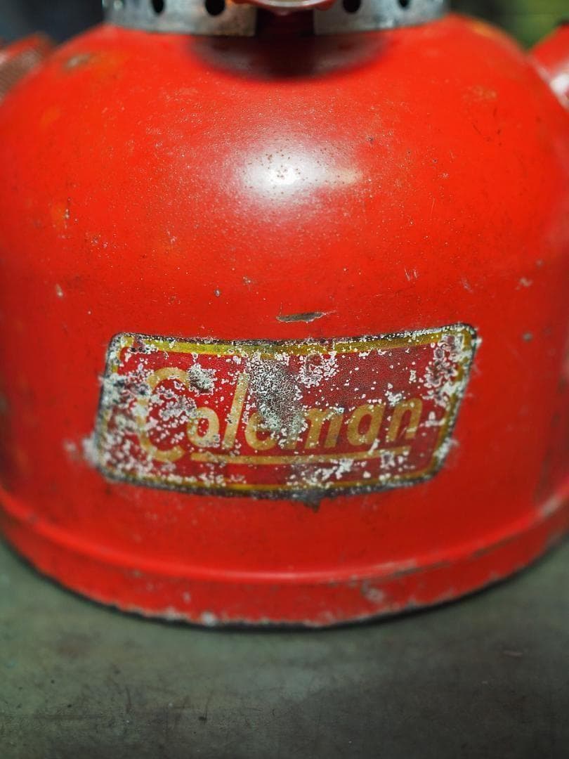 燃焼絶好調1955年6 コールマン 200A ランタン（イエローボーダー）t52