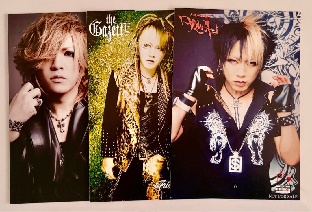 the GazettE RUKI直筆サイン2枚・新品未開封ベアキー等まとめ売り