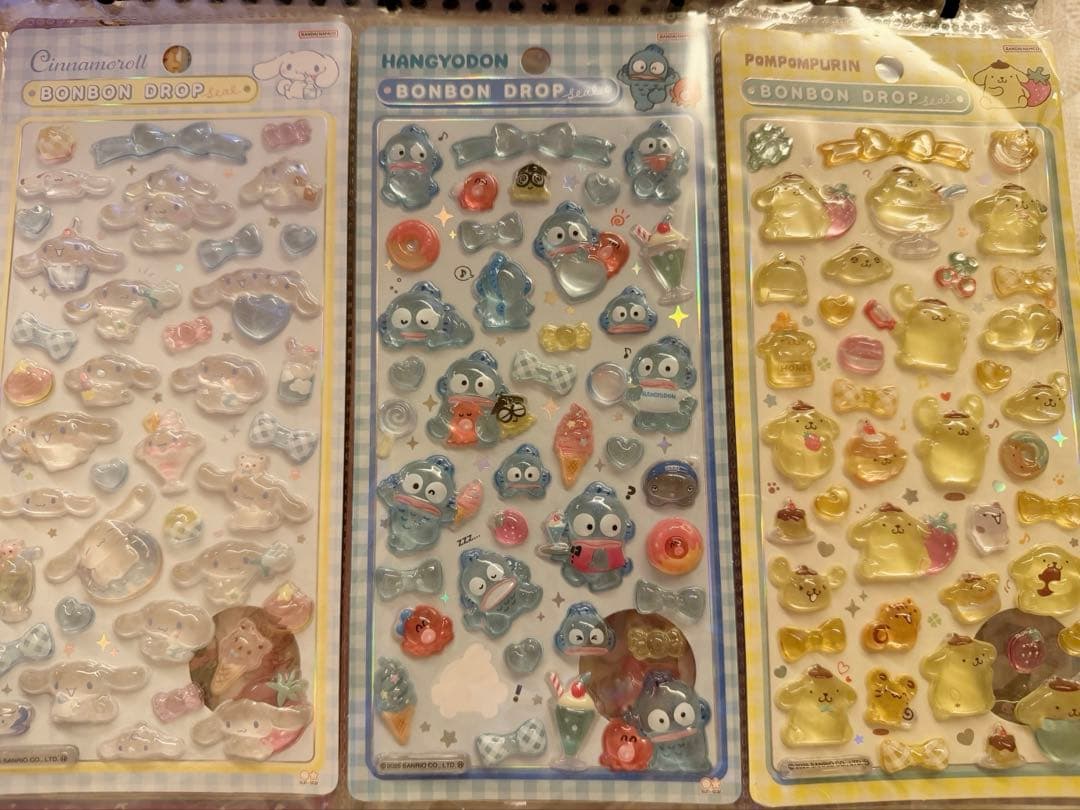 ボンボンドロップシール　まとめ シール帳完成品　バラ売り可能→追加しました！