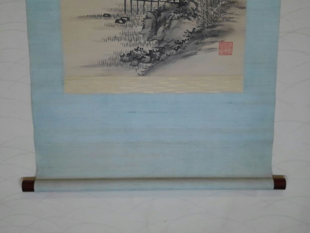 ♥掛軸　成木 星洲　山水画　中津川市　郷土画家　掛け軸