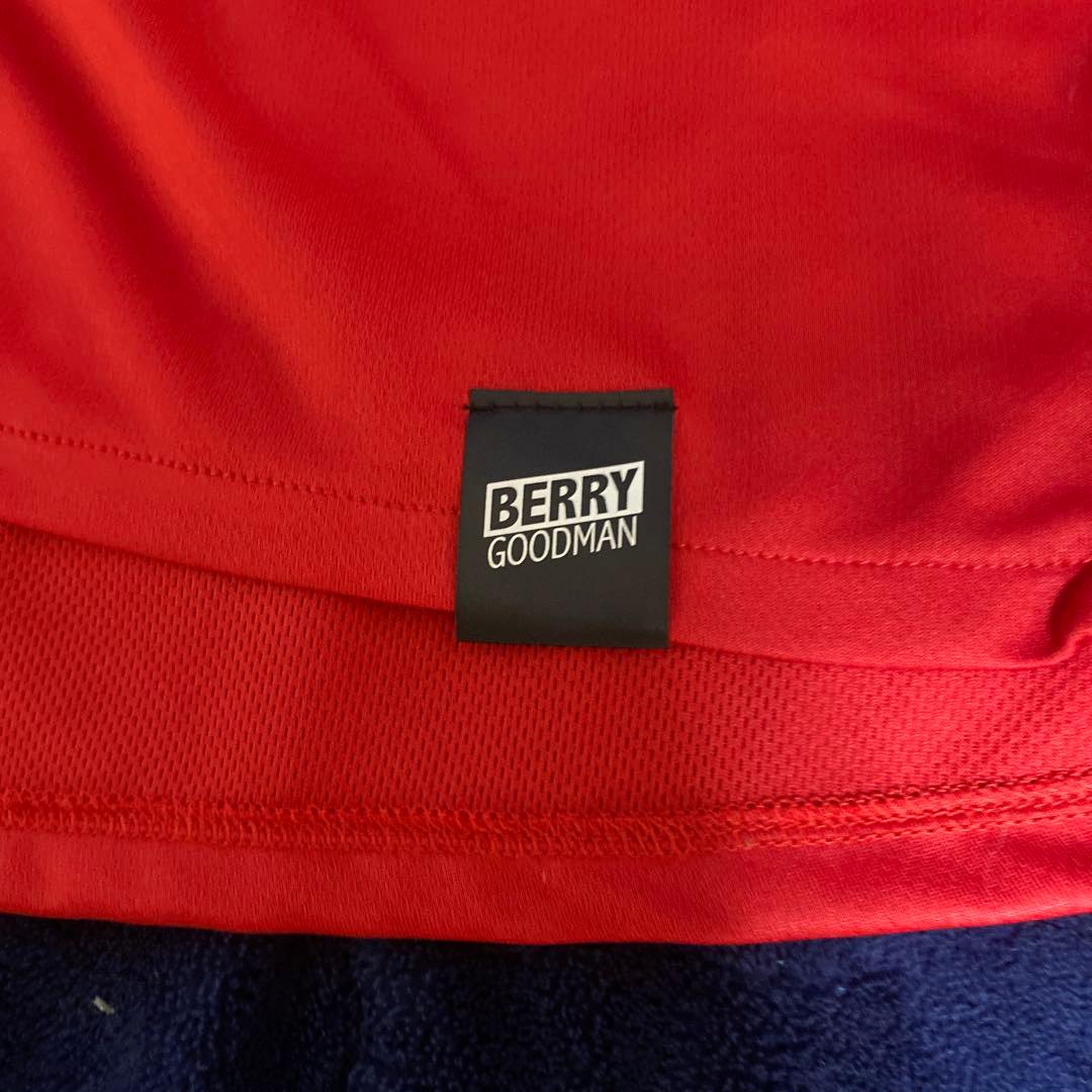 ベリーグッドマン ベースボールシャツ レッド Mサイズ