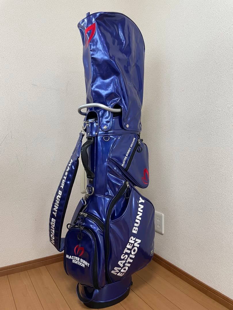 マスターバニーエディション キャディーバッグ エナメル ブルー