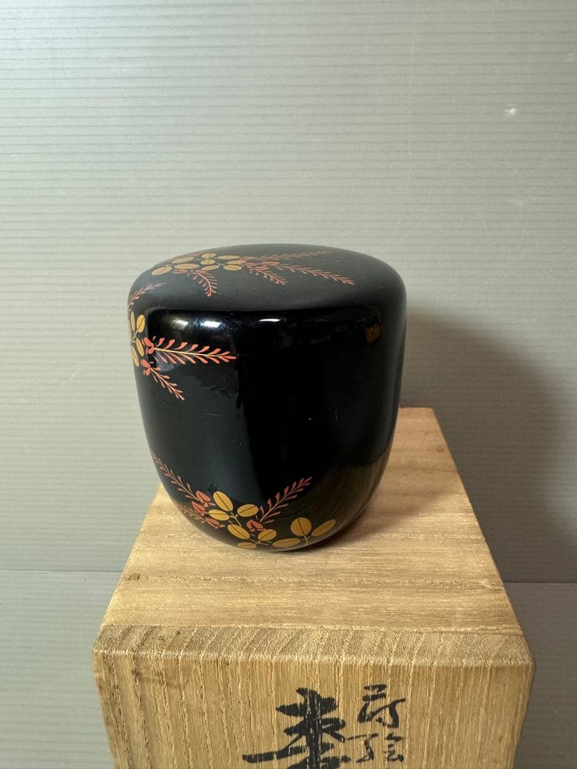 2880 茶道具 秋草蒔絵 棗　未使用