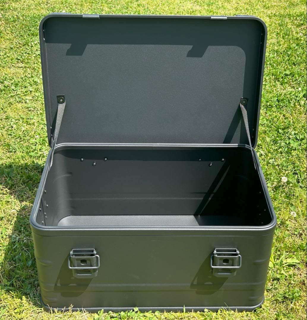 マットブラック スタッキング アルミコンテナボックス 50l コンテナボックス