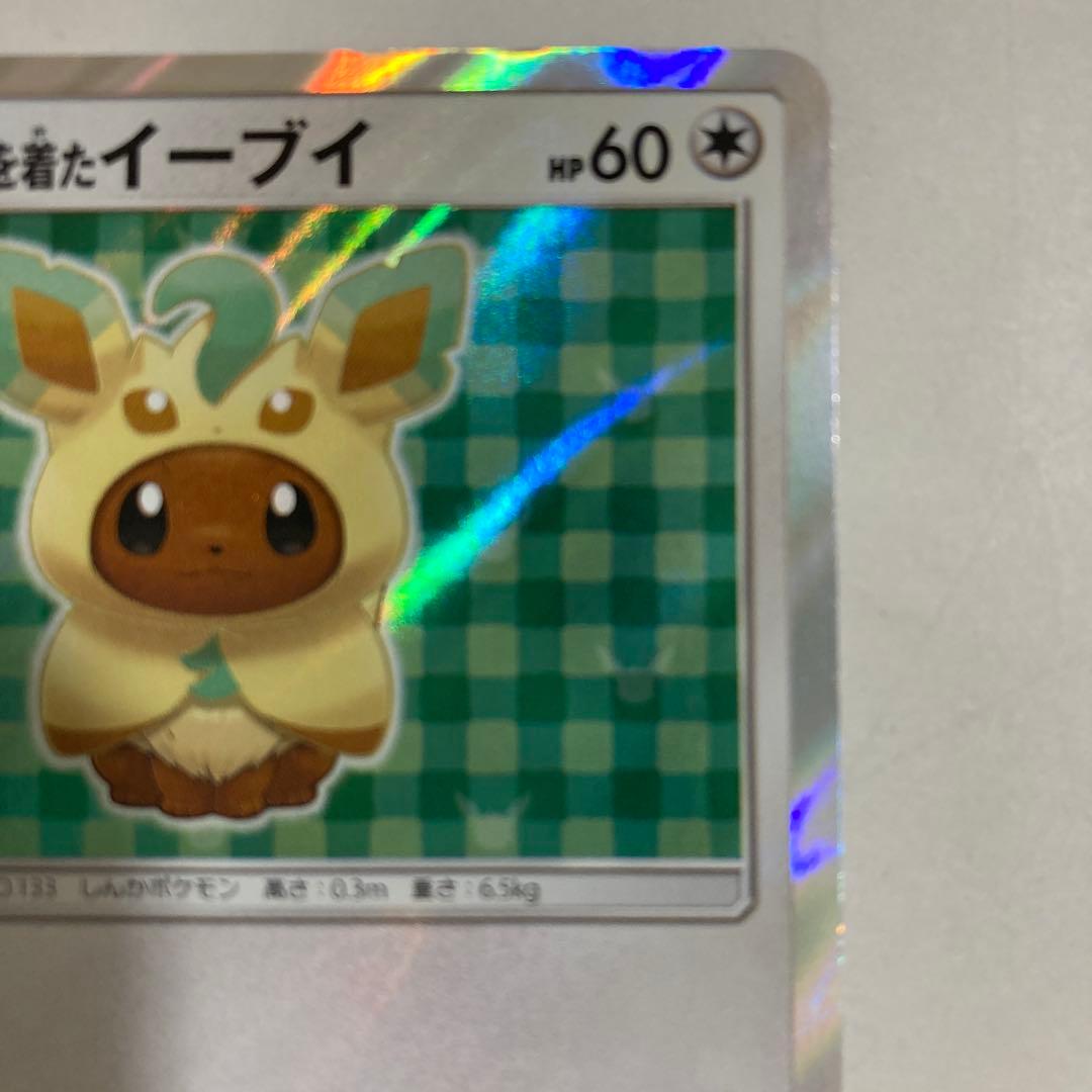 ポケモンカードゲーム ポケカ ポンチョを着たイーブイ リーフィア GX