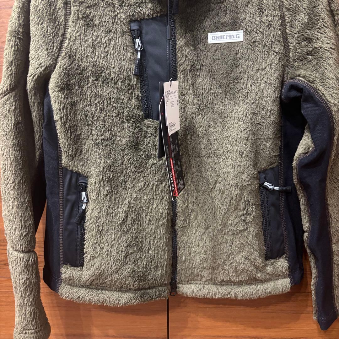 BRIEFING GOLF ボアフリース　カーキ　レディース　S