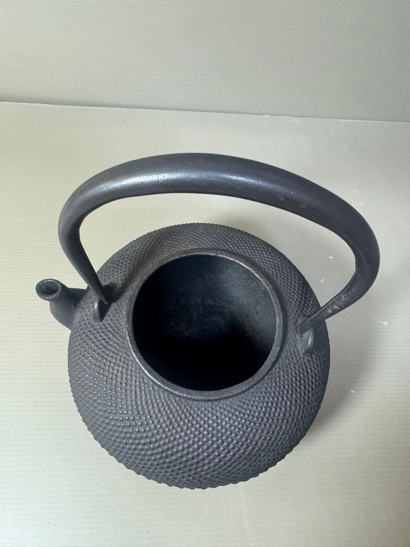 2393 龍文堂　鉄瓶　茶道具　時代物