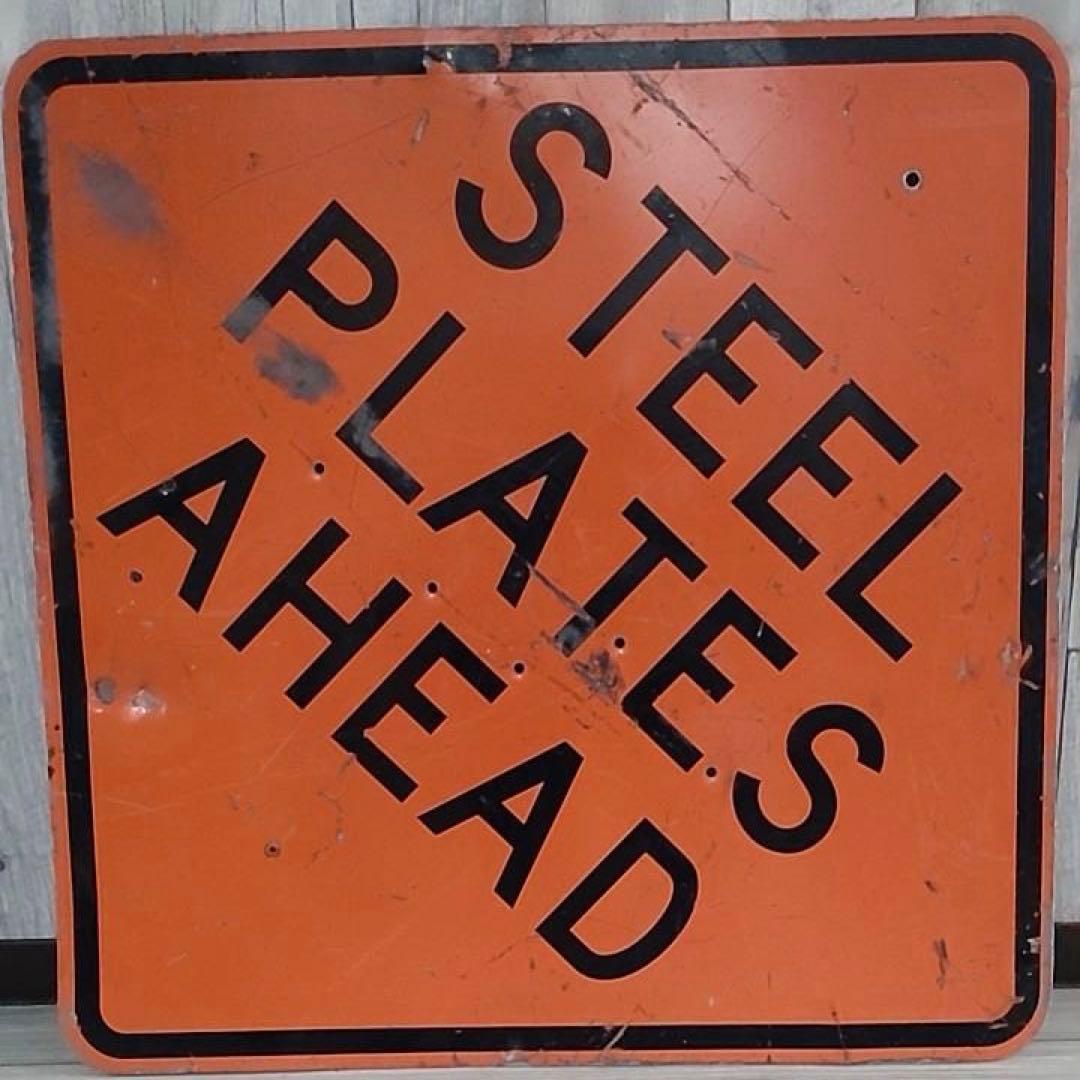 交通標識 USA 看板 アメリカン 雑貨 STEEL PLATES ヴィンテージ