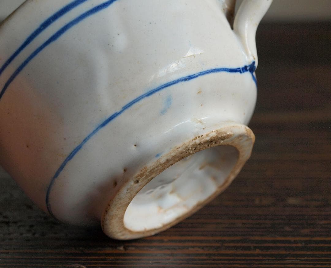 青ライン カップ マニセス 古陶 コーヒーカップ スペインデルフト/J643