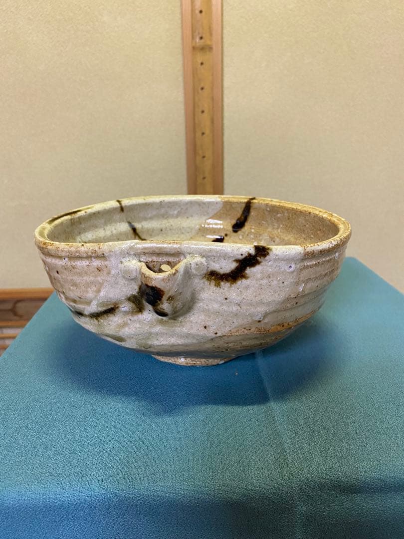 ⭐️本日限定⭐️茶道具/片口菓子鉢 加藤光右衛門作 山十窯 美濃伊賀焼 共箱