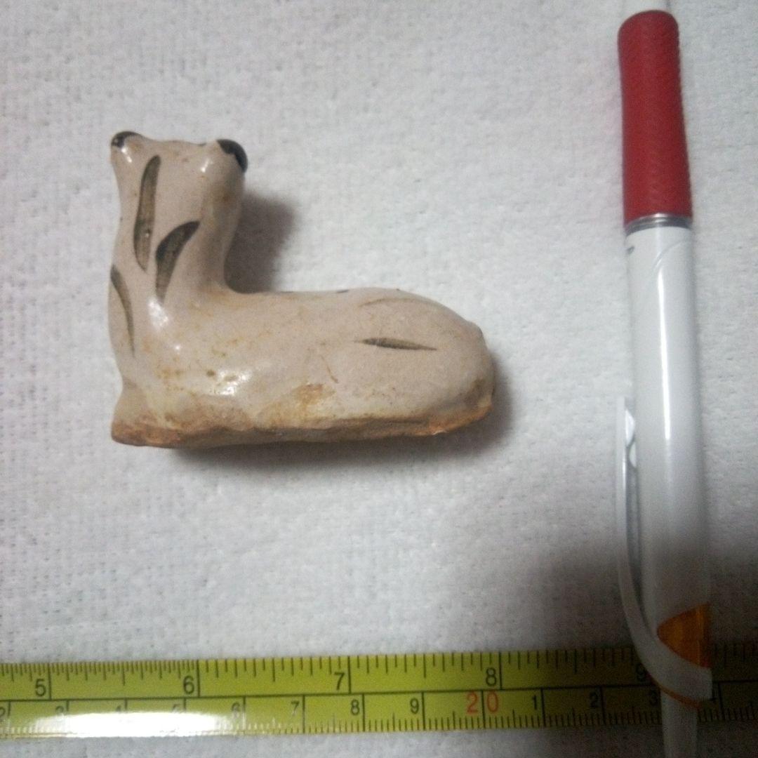 中国陶磁器　磁州窯　犬