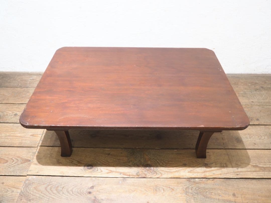 1394 折りたたみ式　大きい角ちゃぶ台　座卓　ローテーブル　古家具　レトロ