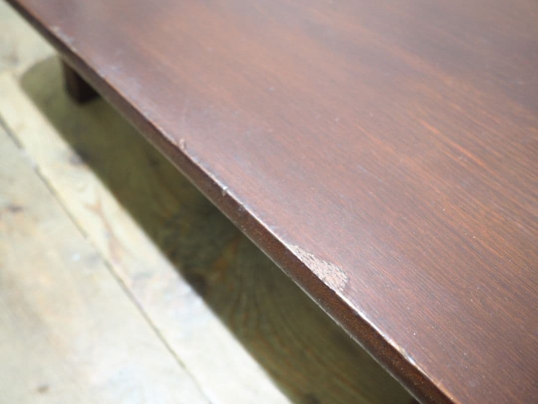 1394 折りたたみ式　大きい角ちゃぶ台　座卓　ローテーブル　古家具　レトロ